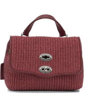 Zanellato "Postina Vimini Baby" Small Hand Bag - Purple