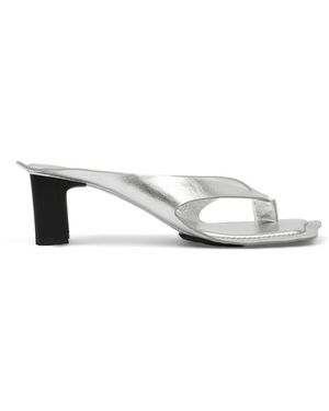 MM6 by Maison Margiela Thong Heel Sandals - White