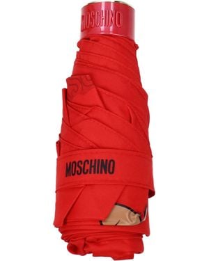 Moschino Regenschirme Supermini Frauen Polyester rot/brillant rot