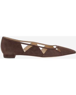 Arteana Savona Suede Flats - Brown