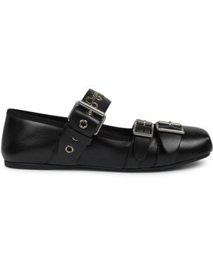 Dior Ballet Flats Punk Leather - Black