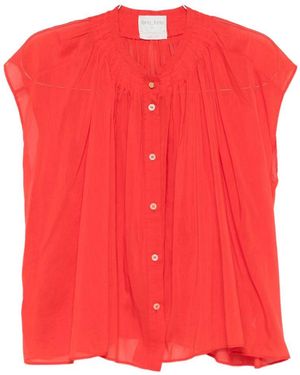 forte_forte Voile Cotton And Silk Shirt - Red