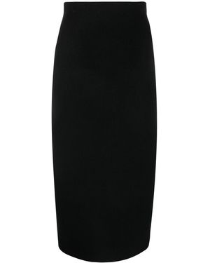 Victoria Beckham Gebreide Kokerrok - Zwart