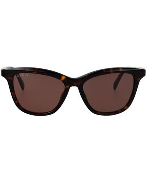 Gucci Havana-Havana- Acetate Sunglasses - Brown