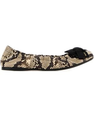 Prada Multi Colour Slip On Ballet Flats - Multicolour