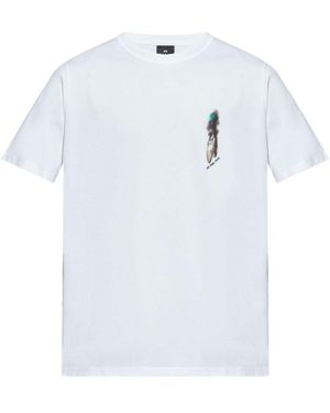 Paul Smith T-Shirt Cyclist Silhouette - Bianco