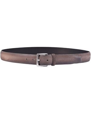 Claudio Orciani Matte Calf Leather Belt - White
