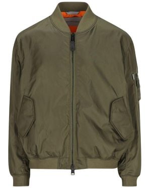 Balenciaga Nylon Bomber Jacket - Green