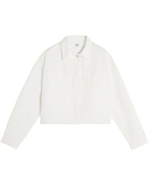 Maison Kitsuné Denim Truckerjack Van Maison Kitsune - Wit