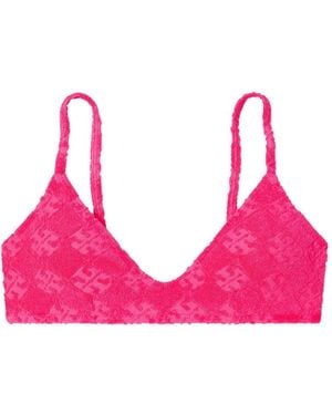 Tory Burch Bikinioberteil Aus Frottee - Pink