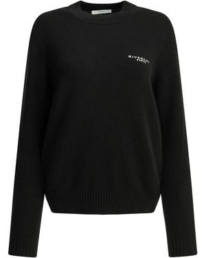 Givenchy Crew-Neck Sweater With Logo - Black