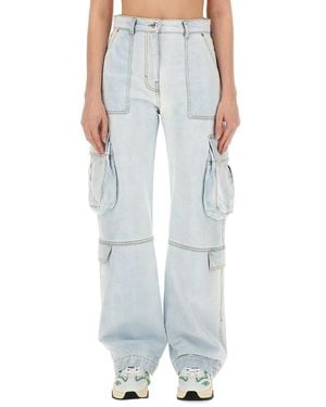 MSGM Cargo Pants For - Blue