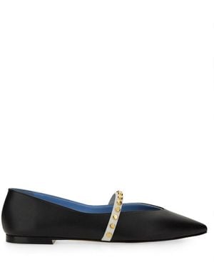 McQueen Alexander Mc Queen Leather Ballerina - Black