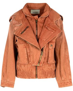 Isabel Marant 'Aneli' Cotton Jacket - Orange