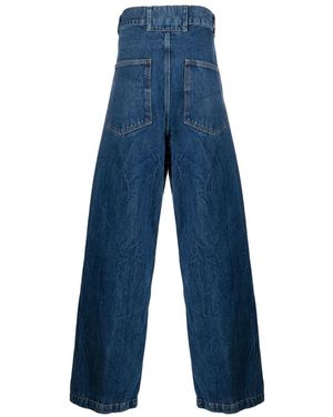 Paura Vivienne Arbeit Pant - Blau