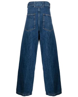 Paura Vivienne Arbeit Pant - Blau