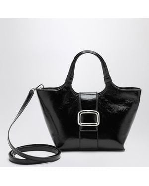 Roger Vivier Mini Viv' Chock Tote Bag - Black