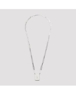 Celine Tag Ketting - Wit