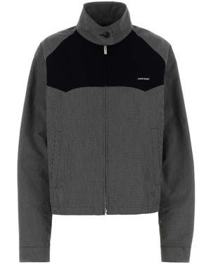 Miu Miu Embroidered Cotton Jacket - Black