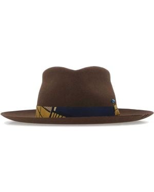 SUPERDUPER Felt Bouganville Hat - Brown