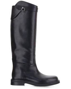 Poeve Fibi Lederstiefel - Schwarz