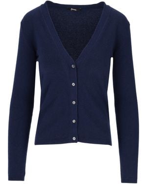 LA ROSE V-Cardigan - Blau