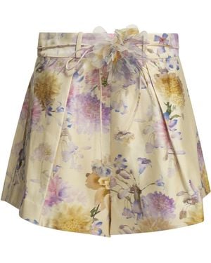 Zimmermann "Luna" Short With Laces - Natural