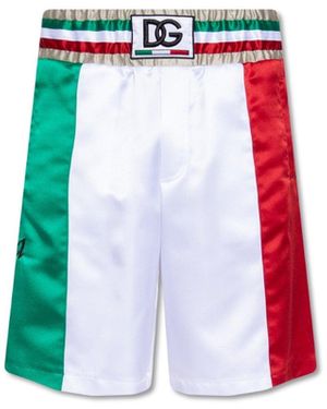 Dolce & Gabbana Stylish Satin Mini Shorts For - White