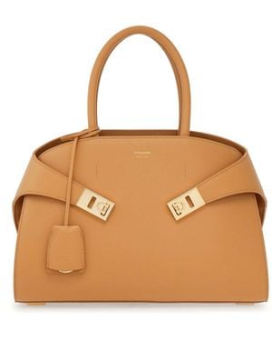 Ferragamo Mini Hug Shopper - Natur