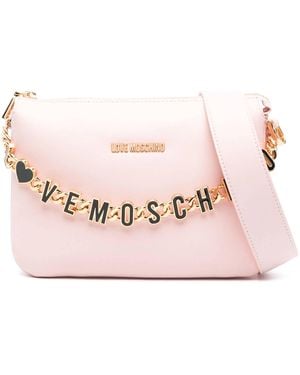 Love Moschino Light Chain Link Top Handle Bag - Pink