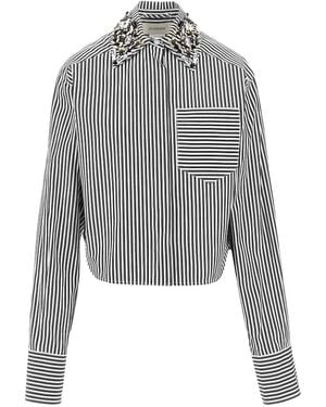 Sportmax Striped Shirt - Grey