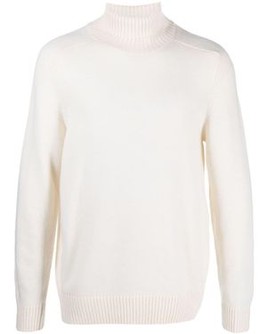 Circolo 1901 Fein Gestrickter Rollkragenpullover - Weiß