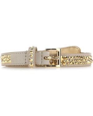 Prada Embellished Suede Belt - Multicolour