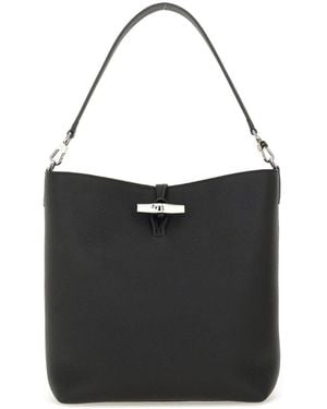 Longchamp "M Le Roseau "Hobo -Tasche - Schwarz