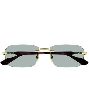 Gucci Sonnenbrille Gg1221 S 003 Gold/Grün Herren - Mehrfarbig