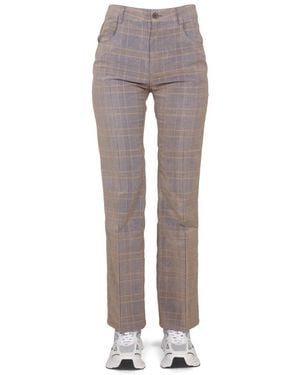 McQ Tailored High-Waist Straight Leg Trousers - Grey