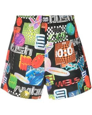 Ambush Printed Shorts - Blue