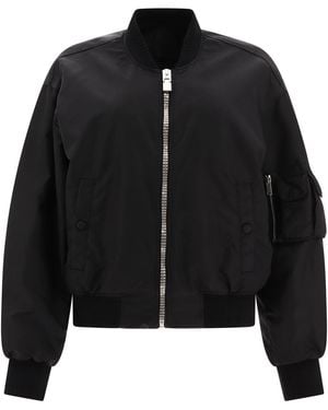 Givenchy Logo Nylon Bomber Jacket - Black