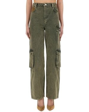 Moschino Wide Fit Cargo Jeans - Green