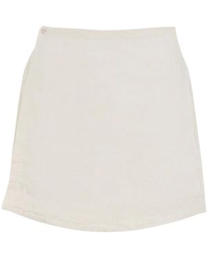 PANGAIA Summer Linen Wrap Shorts - White