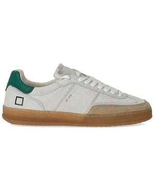 Date D.At.E. Sporty Coloured Trainer - White