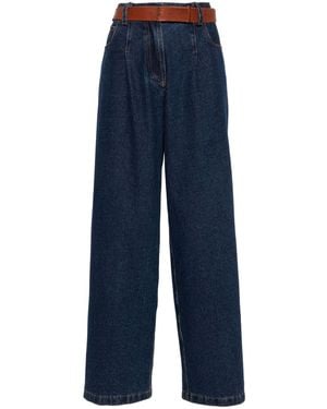 Forte Forte Wide Leg Denim Jeans - Blue