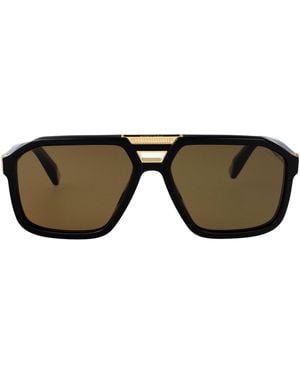 Chopard Geometric Sunglasses Sch374 700 P - Black