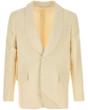 Bode Cream Viscose Blend Blazer - White