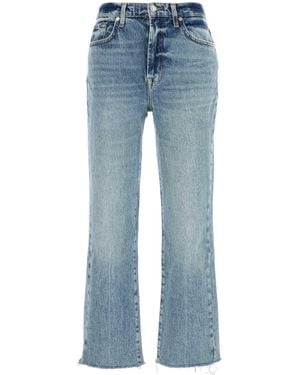 7 For All Mankind Stretch Denim Logan Stovepipe Jeans - Blue