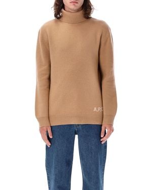 A.P.C. Pullover braun - Blau
