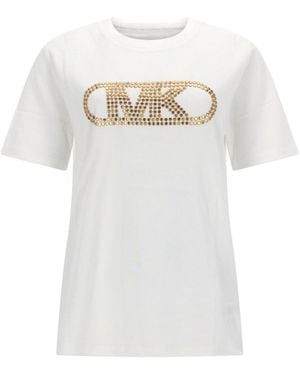 MICHAEL Michael Kors "Empire Stud" T-Shirt - White