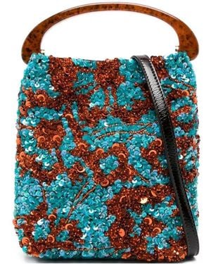 Dries Van Noten Bag 00110-Bw261-Crisp705Emb-859 W.L.Bag - Blue