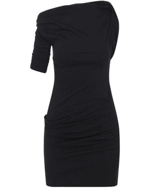Jacquemus La Mini Robe Drapeado Dress - Black