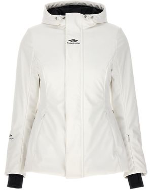Balenciaga 'ski Hourglass 3 B Sports Icon' Parka - Wit